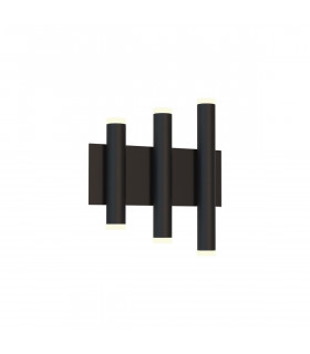 Cala 3+3 Light Wall Light 36W LED 3000K 2520lm Sand Black 3yrs Warranty-1