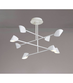 Capuccina 8 Light Fixed Pendant 61.5W LED 3000K 4000lm White 3yrs Warranty-2