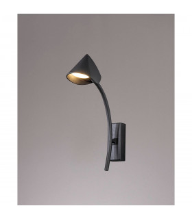 Capuccina 1 Light Wall Lamp 7W LED 3000K 630lm Black 3yrs Warranty-2