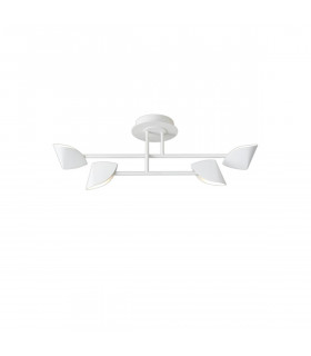 Capuccina Small 4 Light Semi Flush 30W LED 3000K 2100lm White 3yrs Warranty-1