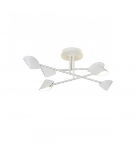 Capuccina Medium 6 Light Semi Flush 45W LED 3000K 3100lm White 3yrs Warranty-1