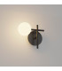 Cellar Left Wall Lamp 1 Light Replaceable 5W LEDs 3000K Black-2