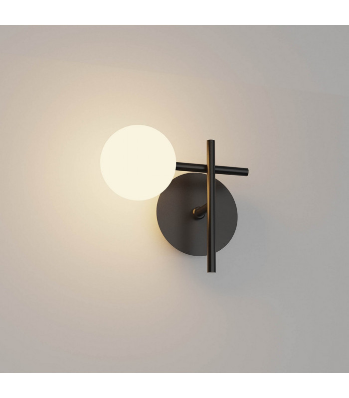 Cellar Left Wall Lamp 1 Light Replaceable 5W LEDs 3000K Black-2