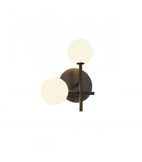 Cellar Left Wall Lamp 2 Light Replaceable 5W LEDs 3000K Black-1