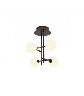 Cellar Semi Flush 4 Light Replaceable 5W LEDs 3000K Black-1
