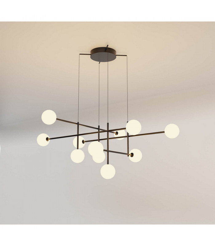 Cellar Pendant 11 Light Replaceable 5W LEDs 3000K Black-2