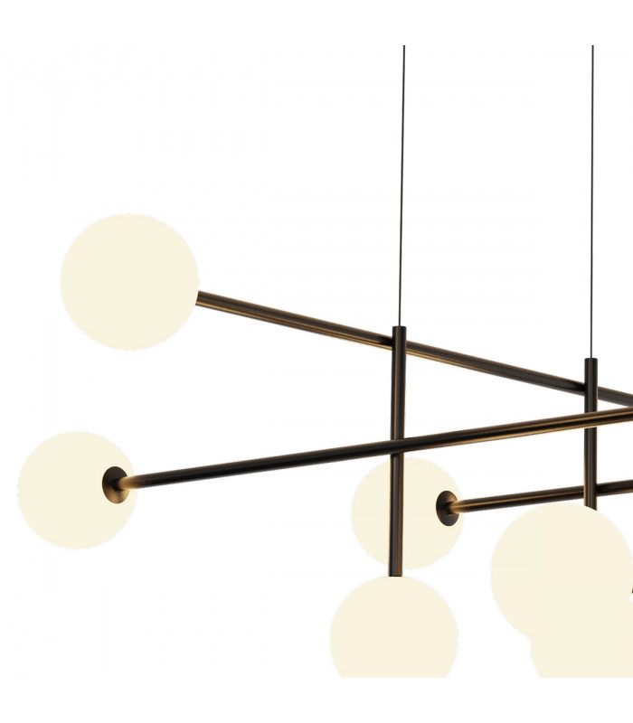 Cellar Pendant 11 Light Replaceable 5W LEDs 3000K Black-4