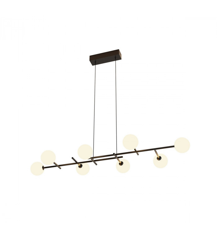 Cellar Linear Pendant 8 Light Replaceable 5W LEDs 4000K Black-3