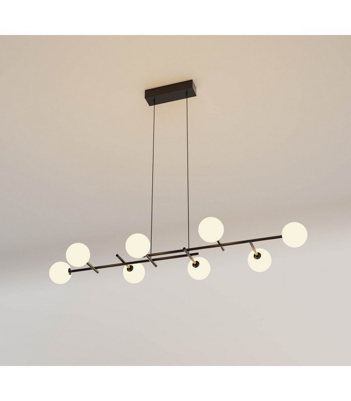 Cellar Linear Pendant 8 Light Replaceable 5W LEDs 4000K Black-8