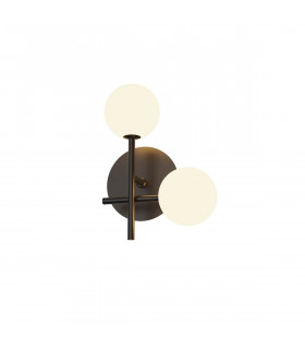 Cellar Right Wall Lamp 2 Light Replaceable 5W LEDs 4000K Black-1