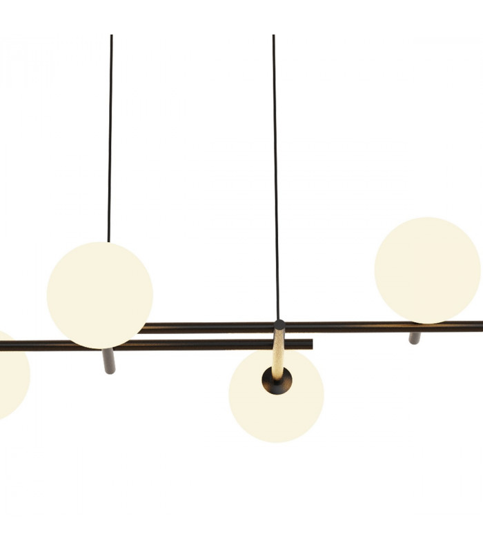 Cellar Linear Pendant 8 Light Replaceable 5W LEDs 3000K Black-6