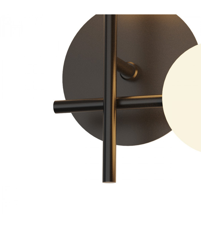 Cellar Right Wall Lamp 2 Light Replaceable 5W LEDs 3000K Black-3