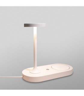 Ceres Table Lamp With Mobile Phone Induction Charger & USB Charger 6W LED 3000K 450lm White 3yrs Warranty-2