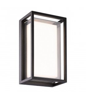 Chamonix Rectangular Ceiling/Wall Light 9W LED 3000K 725lm IP65 Anthracite 3yrs Warranty-1