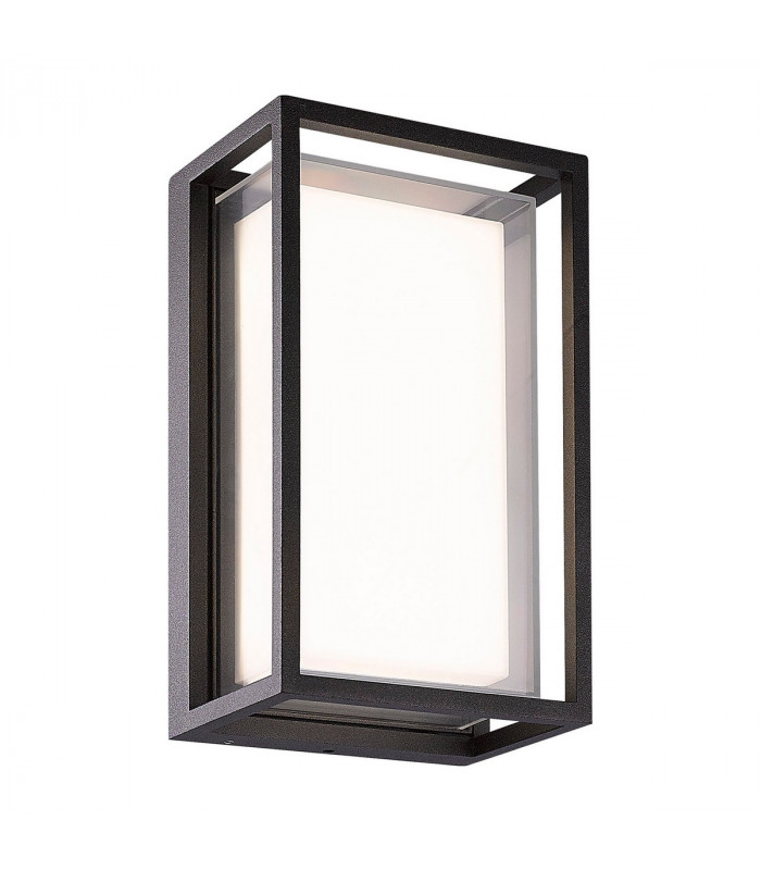 Chamonix Rectangular Ceiling/Wall Light 9W LED 3000K 725lm IP65 Anthracite 3yrs Warranty-1