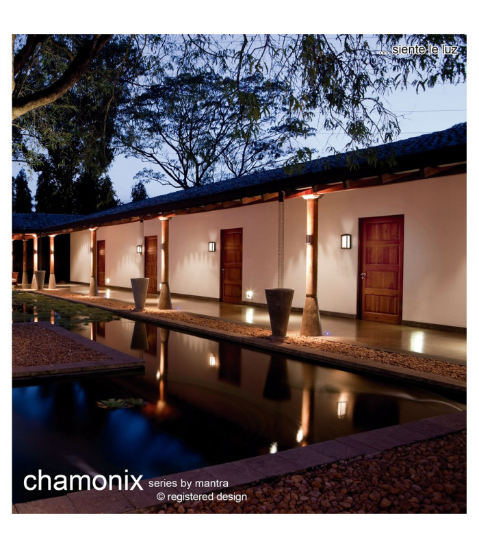 Chamonix Rectangular Ceiling/Wall Light 9W LED 3000K 725lm IP65 Anthracite 3yrs Warranty-3