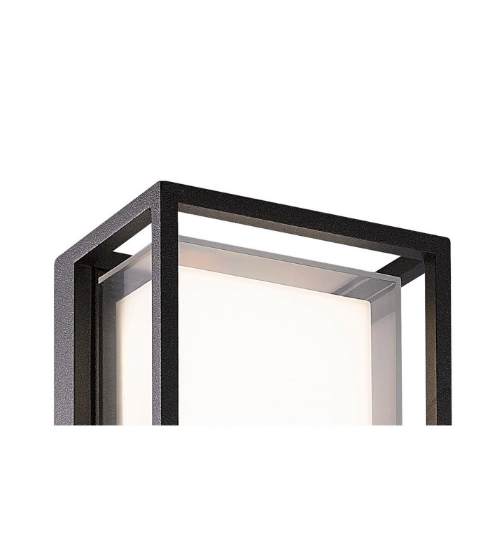 Chamonix Rectangular Ceiling/Wall Light 9W LED 3000K 725lm IP65 Anthracite 3yrs Warranty-4