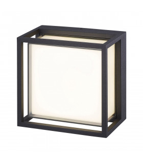 Chamonix Square Ceiling/Wall Light 9W LED 3000K 725lm IP65 Anthracite 3yrs Warranty-1