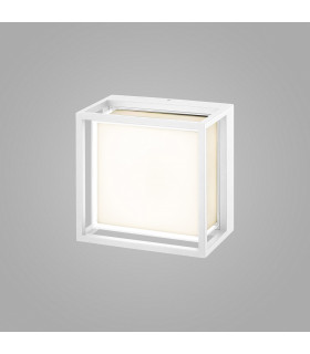Chamonix Square Ceiling/Wall Light 9W LED 3000K 725lm IP65 White 3yrs Warranty-2