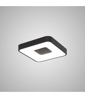 Coin Square Ceiling 56W LED With Remote Control 2700K-5000K 2500lm Black 3yrs Warranty-2