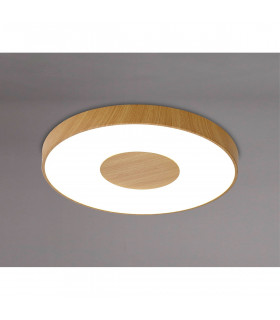 Coin Round Ceiling 100W LED With Remote Control 2700K-5000K 6000lm Wood Effect 3yrs Warranty-2