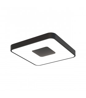 Coin Square Ceiling 80W LED With Remote Control 2700K-5000K 3900lm Black 3yrs Warranty-1