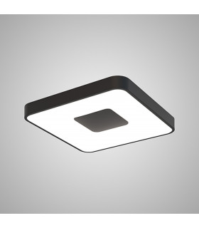 Coin Square Ceiling 80W LED With Remote Control 2700K-5000K 3900lm Black 3yrs Warranty-2
