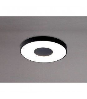Coin Round Ceiling 80W LED With Remote Control 2700K-5000K 3900lm Black 3yrs Warranty-2