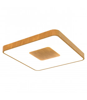 Coin Square Ceiling 100W LED With Remote Control 2700K-5000K 6000lm Wood Effect 3yrs Warranty-1