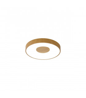 Coin Round Ceiling 56W LED With Remote Control 2700K-5000K 2500lm Wood Effect 3yrs Warranty-1