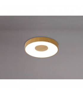 Coin Round Ceiling 56W LED With Remote Control 2700K-5000K 2500lm Wood Effect 3yrs Warranty-2
