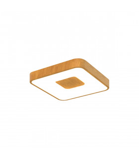Coin Square Ceiling 56W LED With Remote Control 2700K-5000K 2500lm Wood Effect 3yrs Warranty-1