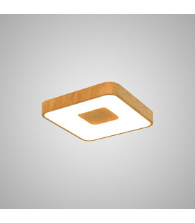 Coin Square Ceiling 56W LED With Remote Control 2700K-5000K 2500lm Wood Effect 3yrs Warranty-2