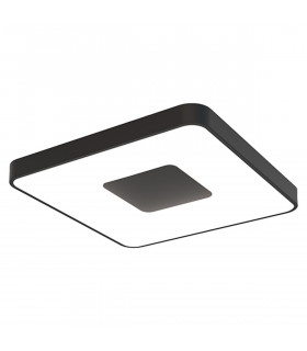 Coin Square Ceiling 100W LED With Remote Control 2700K-5000K 6000lm Black 3yrs Warranty-1