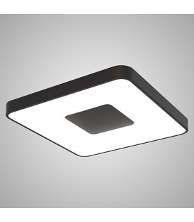Coin Square Ceiling 100W LED With Remote Control 2700K-5000K 6000lm Black 3yrs Warranty-2