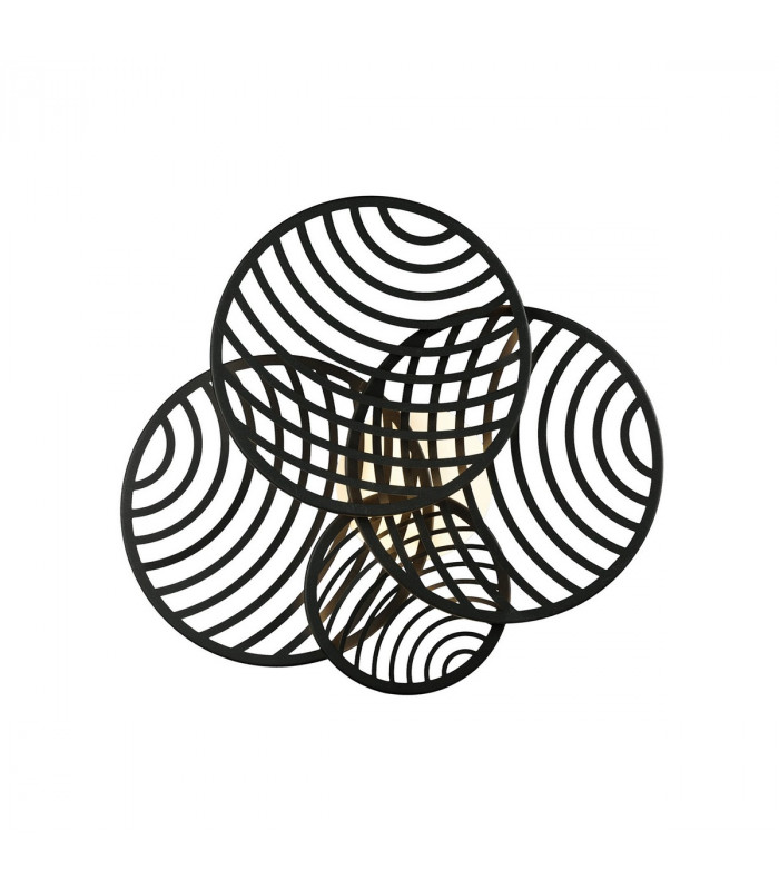 Collage 4 Ring Ceiling 60W LED 3000K 4500lm Black 3yrs Warranty-1