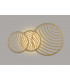 Collage 3 Ring Ceiling 40W LED 3000K 3000lm Gold 3yrs Warranty-2
