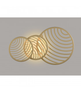 Collage 3 Ring Ceiling 40W LED 3000K 3000lm Gold 3yrs Warranty-2