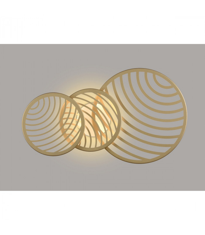 Collage 3 Ring Ceiling 40W LED 3000K 3000lm Gold 3yrs Warranty-2