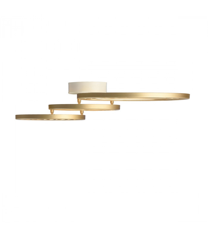 Collage 3 Ring Ceiling 40W LED 3000K 3000lm Gold 3yrs Warranty-7