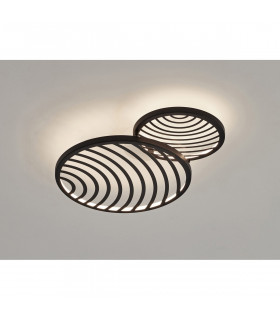 Collage 2 Ring Ceiling 30W LED 3000K 2250lm Black 3yrs Warranty-2