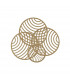 Collage 4 Ring Ceiling 60W LED 3000K 4500lm Gold 3yrs Warranty-1