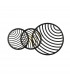 Collage 3 Ring Ceiling 40W LED 3000K 3000lm Black 3yrs Warranty-1