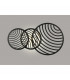 Collage 3 Ring Ceiling 40W LED 3000K 3000lm Black 3yrs Warranty-2