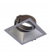 Comfort 9.2cm Square Downlight GU10 Matt Silver Cut Out: 80x80mm Lampholder Included-1