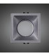 Comfort 9.2cm Square Downlight GU10 Matt Silver Cut Out: 80x80mm Lampholder Included-2