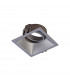 Comfort 9.2cm Square Downlight GU10 Matt Silver Cut Out: 80x80mm Lampholder Included-5