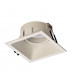 Comfort 9.2cm Square Downlight GU10 Matt White Cut Out: 80x80mm Lampholder Included-1