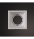 Comfort 9.2cm Square Downlight GU10 Matt White Cut Out: 80x80mm Lampholder Included-2
