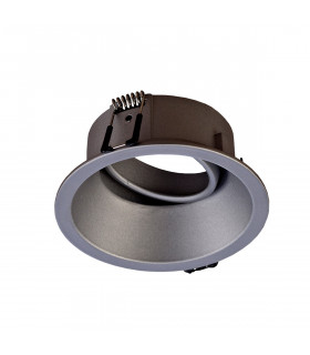 Comfort 9.6cm Round Downlight GU10 Matt Silver Cut Out: 85mm Lampholder Included-1